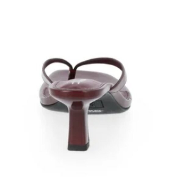 No Boundaries Kitten Heel Thong Sandals, Women’s Size 9M, Burgundy - Picture 3 of 5